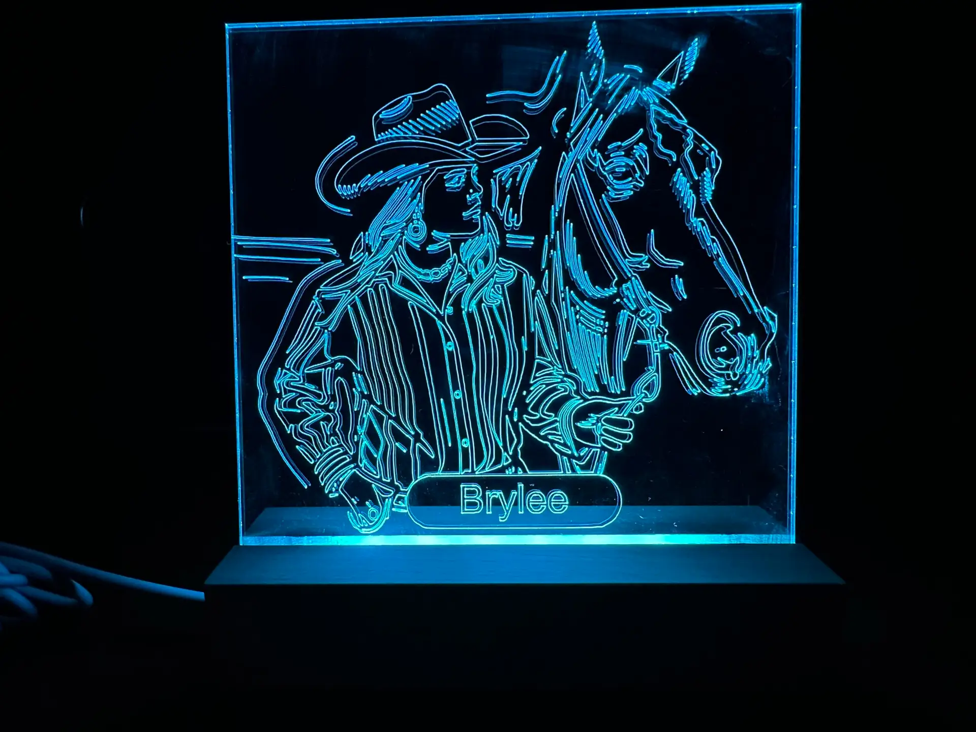 Customized Edge-Lit Acrylic Engraving - Image 2