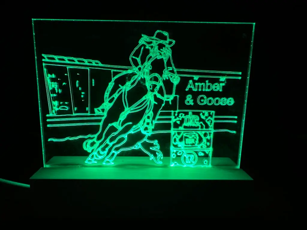 Customized Edge-Lit Acrylic Engraving