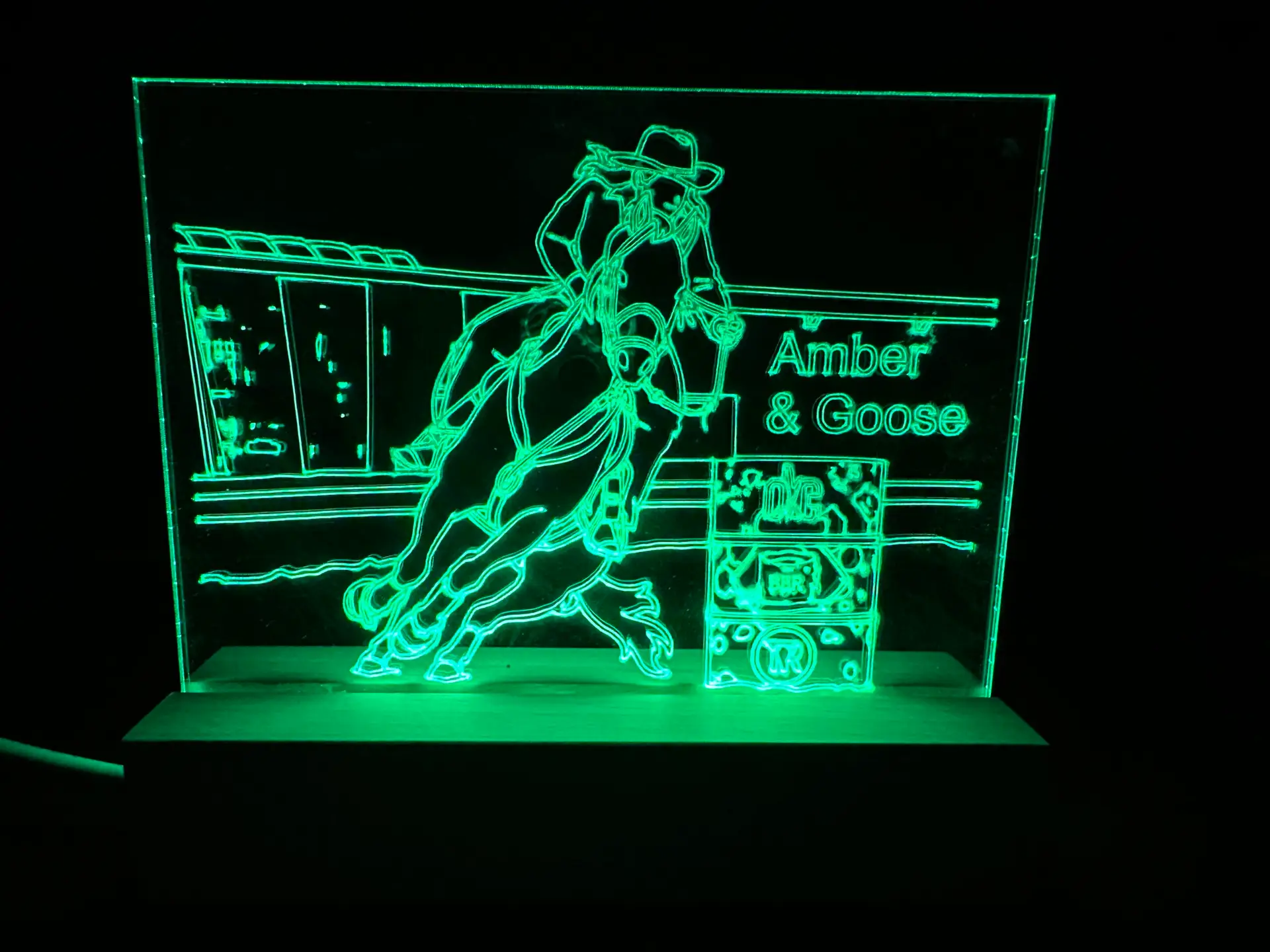 Customized Edge-Lit Acrylic Engraving