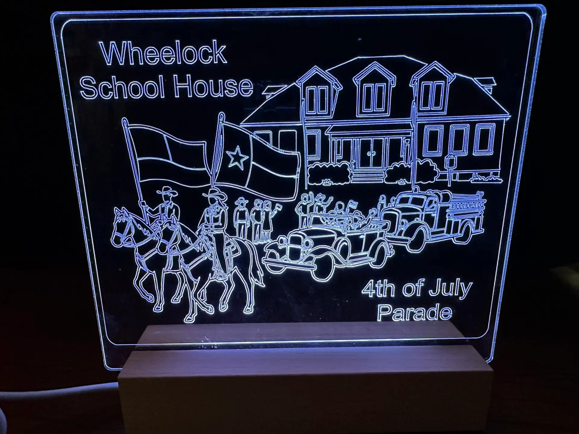 Customized Edge-Lit Acrylic Engraving - Image 3