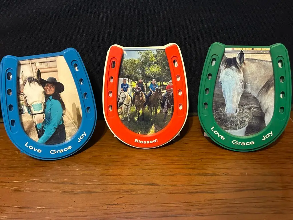 Personalized Horseshoe Photo Frame